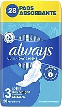 Sanitary Napkins, size 3, 28 pcs - Always Ultra Day&Night — photo N2