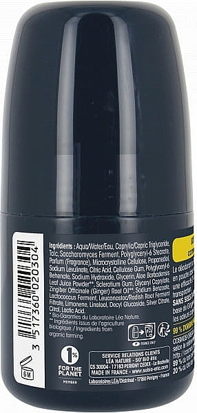 Ginger Roll-On Deodorant - So'Bio Etic Men Ginger 24H Deodorant — photo N2