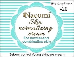 Fragrances, Perfumes, Cosmetics Nacomi - Normalizing Cream 20+