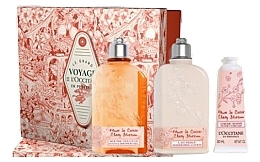 Fragrances, Perfumes, Cosmetics Set - L'Occitane Cherry Blossom (sh/gel/250ml + b/lot/250ml + h/cr/30m)