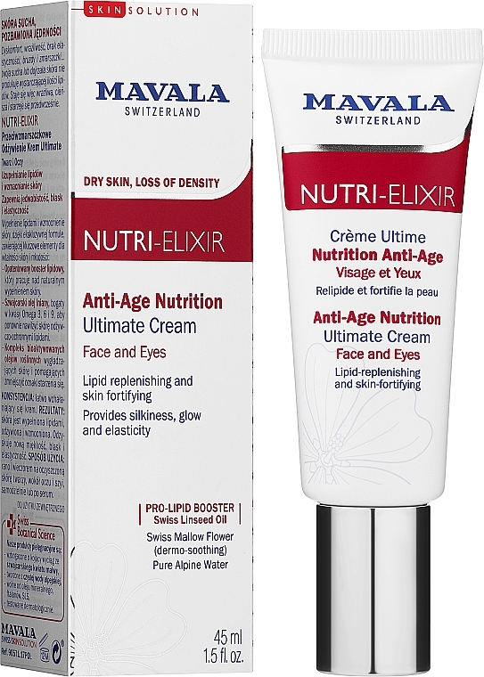 Anti-aging Face and Eye Cream-Booster - Mavala Nutri-Elixir Anti-AgeNutrition Ultimate Cream — photo N2