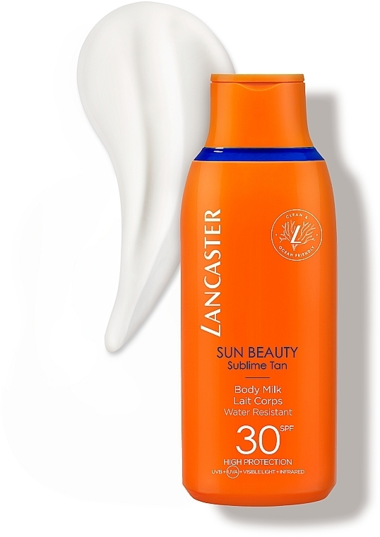 Waterproof Sun Body Milk - Lancaster Sun Beauty Sublime Tan Body Milk SPF30 — photo N3