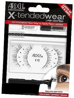 False Lashes Set - Ardell X-tended Wear Lash System Black 110 — photo N1