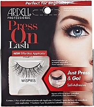 False Lashes - Ardell Press On Lash Wispies, Black — photo N1