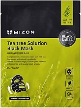 Fragrances, Perfumes, Cosmetics Black Sheet Mask with Tea Tree - Mizon Teatree Solution Black