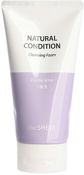 Face Cleansing Foam for Sensitive Skin - The Saem Natural Condition Cleansing Foam Double Whip — photo N1
