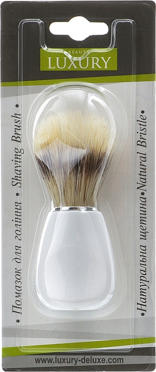 Shaving Brush with Badger Fiber, PB-03 - Beauty LUXURY — photo N1