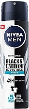 Antiperspirant Deodorant Spray "Invisible for Black and White" - NIVEA Invisible For Black&White Fresh 48 hour — photo N1