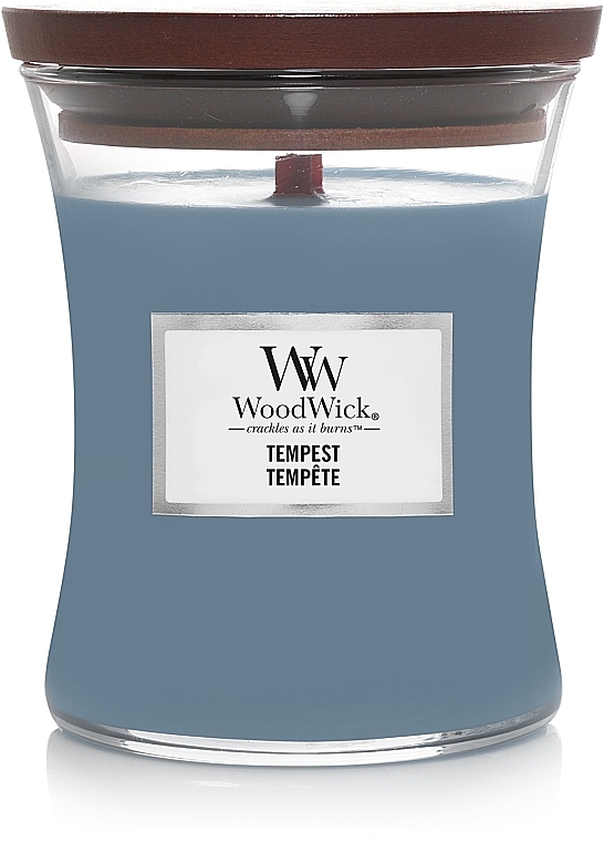 Scented Candle in Glass - WoodWick Hourglass Candle Tempest — photo N2