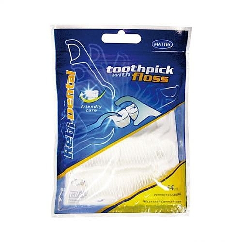 Toothpick with Dental Floss - Mattes Rebi Dental — photo N1