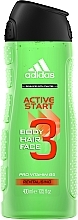 Shower Gel - Adidas Active Start Revitalising Hair & Body Shower — photo N2