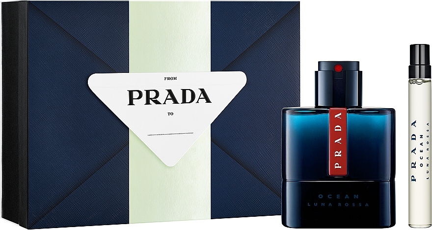 Prada Luna Rossa Ocean - Set (edt/50 ml + edt/mini/10 ml) — photo N1