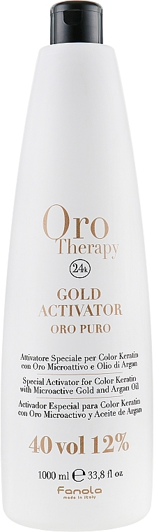 Activator with Microactive Gold 12% - Fanola Oro Gold — photo N3