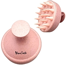 Scalp Massager Brush, pastel pink - Deni Carte — photo N1