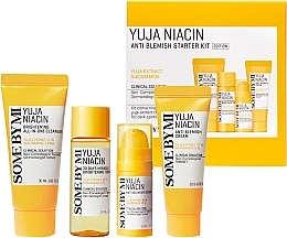 Set - Some By Mi Yuja Niacin Anti Blemish Starter Kit (f/toner/30ml + f/ser/10ml + f/cr/20g + f/gel/30ml) — photo N1