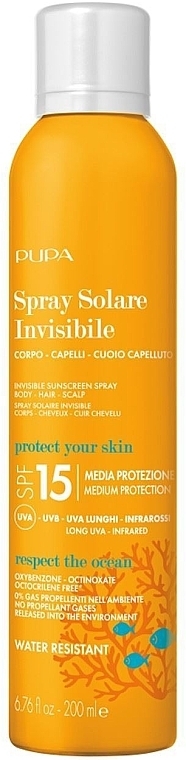 Body Sun Gel - Pupa Spray Solare Invisibile SPF 15 — photo N1