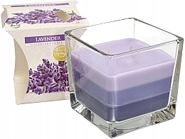 Scented Three-Layer Candle in Glass 'Lavender' - Bispol Scented Candle Lavender — photo N1