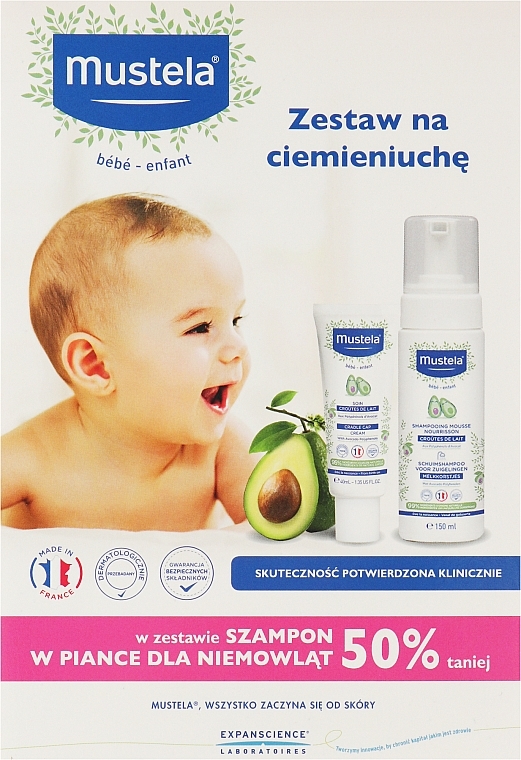 Set - Mustela Bebe (shm/150ml + cr/40ml) — photo N1