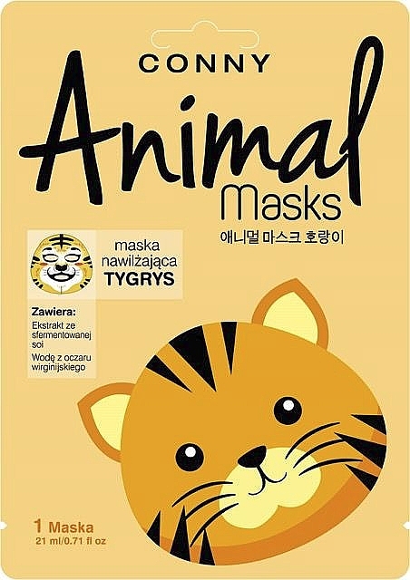 Face Mask 'Tiger' - Conny Animal Essence Mask — photo N1