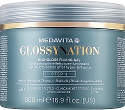 Hair Lamination Gel 'Step 3' - Medavita Glossynation Highloss Filling Gel — photo N1