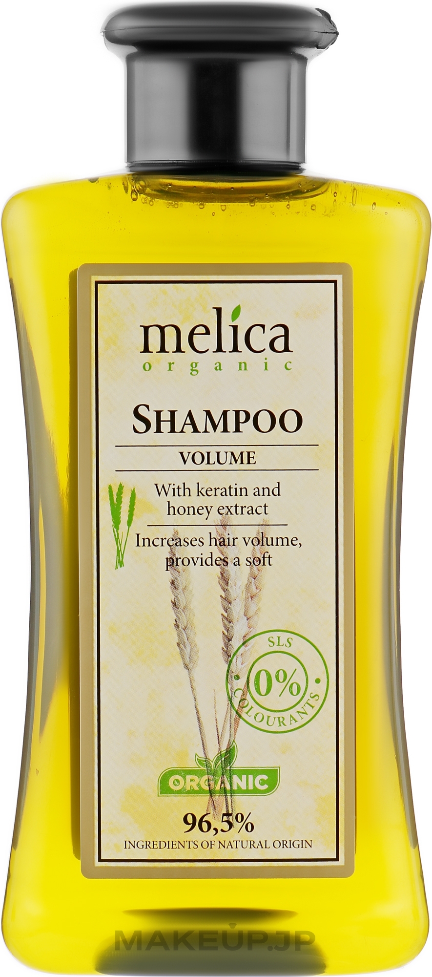 Keratin and Honey Extract Shampoo "Volume" - Melica Organic Volume Shampoo — photo 300 ml