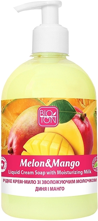 Melon & Mango Liquid Soap - Bioton Cosmetics Active Fruits Melon & Mango Soap — photo N1