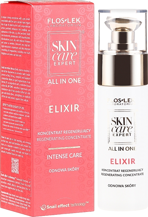 Regenerating Facial Elixir Concentrate - Floslek Skin Care Expert All In One Elixir Regenerating Concentrate — photo N1