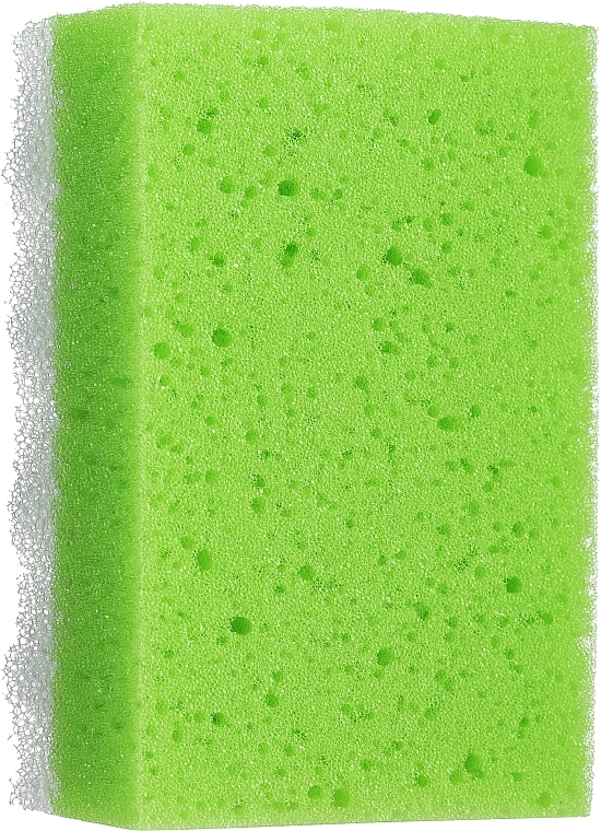 Square Bath Sponge, large, green - LULA — photo N2