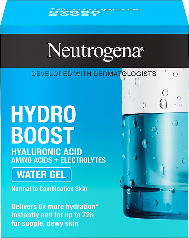 Face Gel for Normal & Combination Skin - Neutrogena Hydro Boost Water Gel For Normal & Combination Skin — photo N2