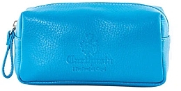 Fragrances, Perfumes, Cosmetics Leather Cosmetic Bag, turquoise - Carthusia Beauty Case