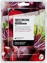 Fragrances, Perfumes, Cosmetics Face Sheet Mask "Beet" - Superfood For Skin Moisturizing Sheet Mask