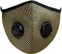 Fragrances, Perfumes, Cosmetics Reusable Respirator Mask with 2 Valves & Fixation, khaki - XoKo