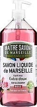 Liquid Marseille Soap "Rose" - Maitre Savon De Marseille Savon Liquide De Marseille Rose Liquid Soap — photo N3