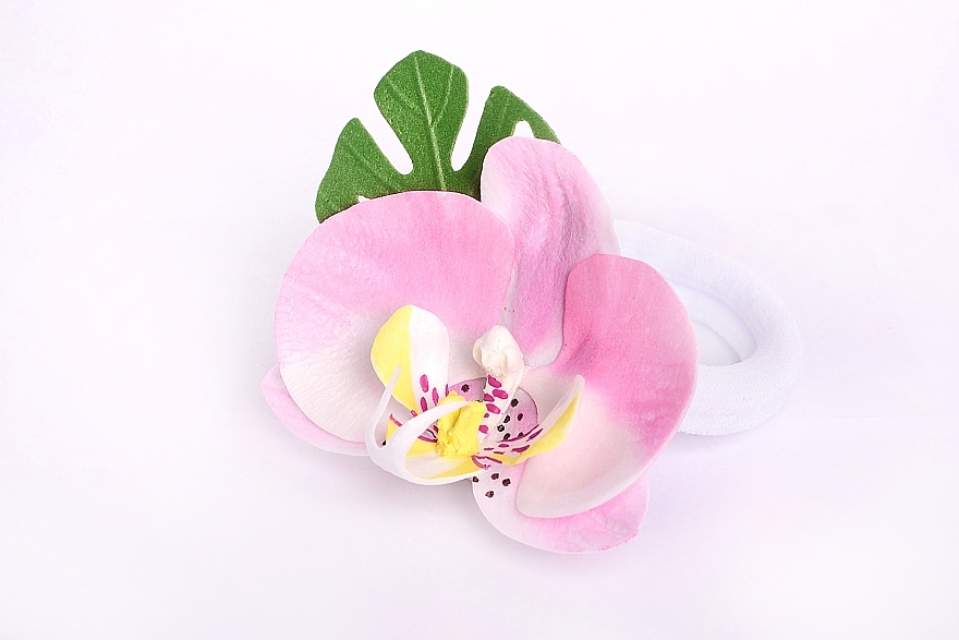 Pink Orchid Elastic Hair Band - Katya Snezhkova — photo N2