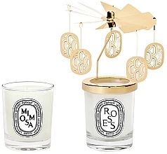 Set - Diptyque Carrousel Candle Gift Box Roses & Mimosa — photo N1