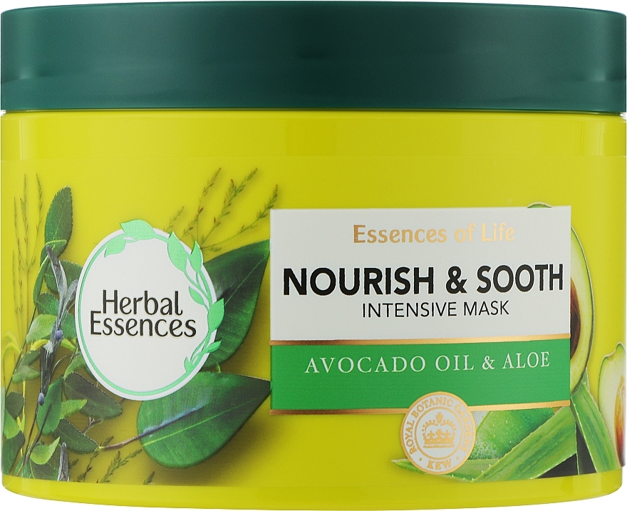 Nourish & Sooth Hair Mask - Herbal Essences Nourish & Sooth Avocado Oil & Aloe Intensive Hair Mask — photo N5