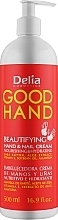 Nourishing & Moisturizing Hand & Nail Cream - Delia Cosmetics Good Hand Beautifying Hand & Nail Cream with Shea Butter+ Aloe — photo N1