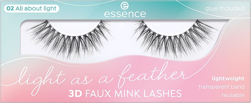 False Lashes - Essence Light As A Feather 3D Faux Mink Lashes 02 All About Light — photo N13