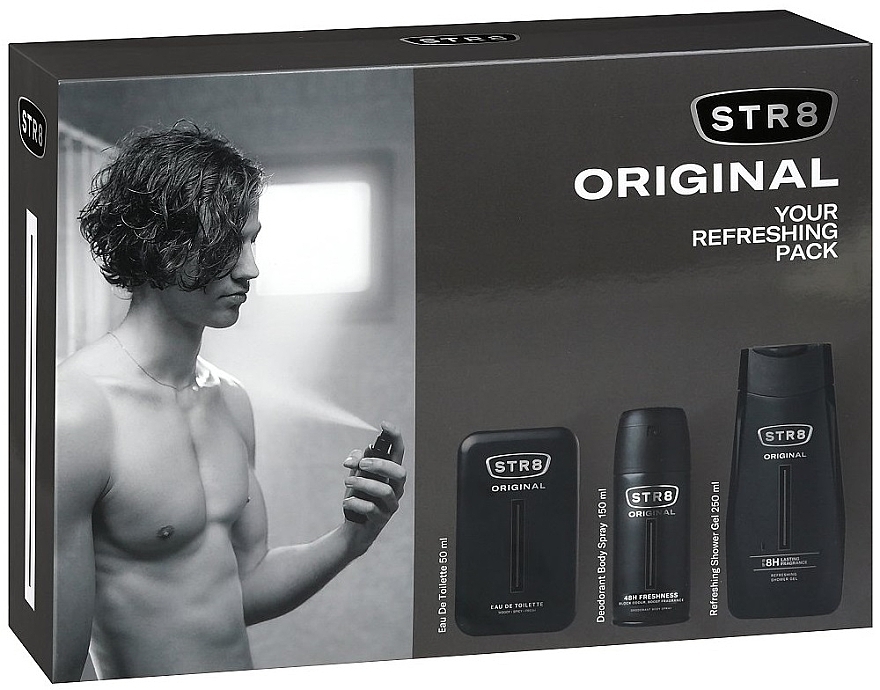 STR8 Original - Set (edt/50 ml + deo/150 ml + sh/gel/250 ml) — photo N1