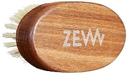 Beard Brush with Natural Agave Bristles - Zew For Men  — photo N1