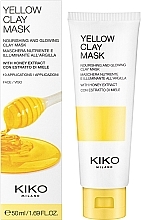 Nourishing Glowing Honey & Yellow Clay Face Mask - Kiko Milano Yellow Clay Mask — photo N2