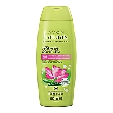 Fragrances, Perfumes, Cosmetics 2-in-1 Shampoo & Conditioner "Basil & Lotus Flower" - Avon Naturals Hair Care Shampoo