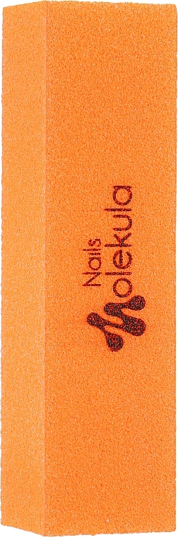 4-Sided Nail Buffer 120/120, neon-orange - Nails Molekula — photo N1