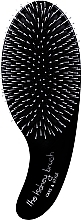 Massage Brush (comb. bristle) - Olivia Garden Kidney Brush Care & Style Black — photo N1