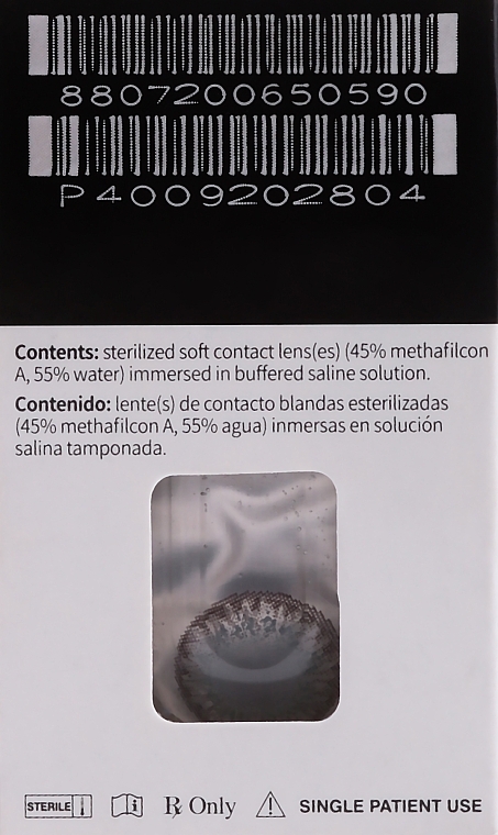 Gray Contact Lenses, 2 pcs - Clearlab Clearcolor 55 — photo N12