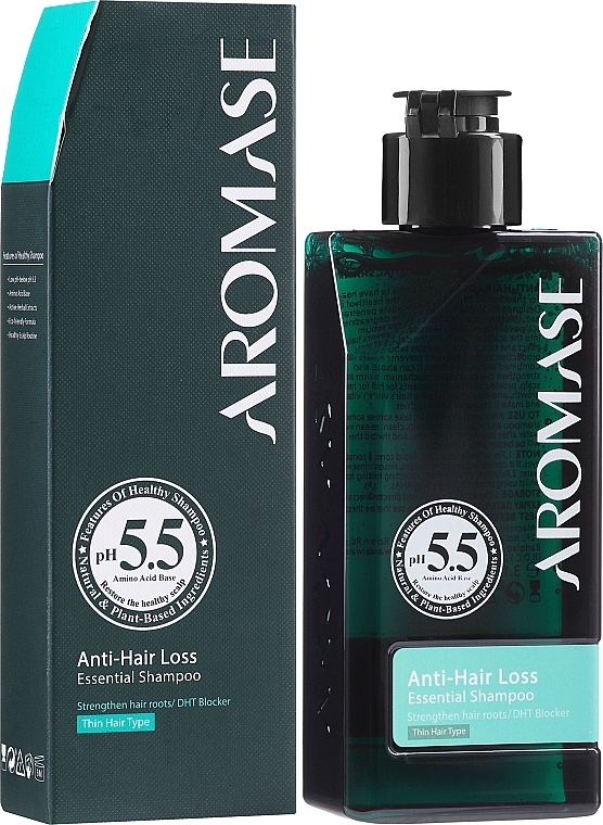 Anti Hair Loss Shampoo for Thin & Brittle Hair - Aromase Anti-Hair Loss Essential Shampoo — photo N2