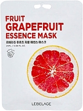 Face Mask with Grapefruit Extract - Lebelage Fruit Grapefruit Essence Mask — photo N1