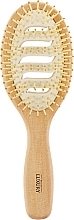 Massage Hair Brush, HB-03-15, wooden oval - Beauty LUXURY — photo N5