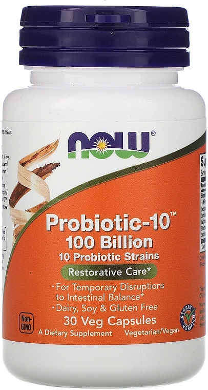 Probiotic-10, 100 billion - Now Foods Probiotic-10, 100 Billion — photo N5