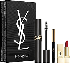 Fragrances, Perfumes, Cosmetics Yves Saint Laurent Mascara Lash Clash Set (mascara/9ml + lipstick/1.6g + eye/pencil/0.8g) - Makeup Set